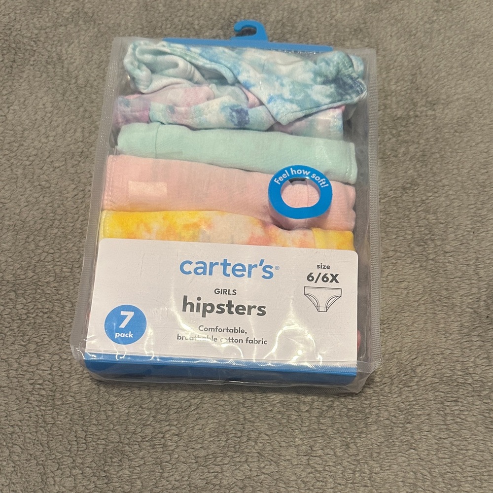 Carter's Girls Hipsters 7-Pack - Blue, Pink, Yellow